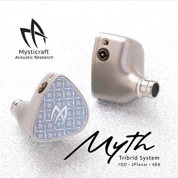 Mysticraft Acoustic Research Myth Tribrid System 1DD + 4BA + 2 MP IEM