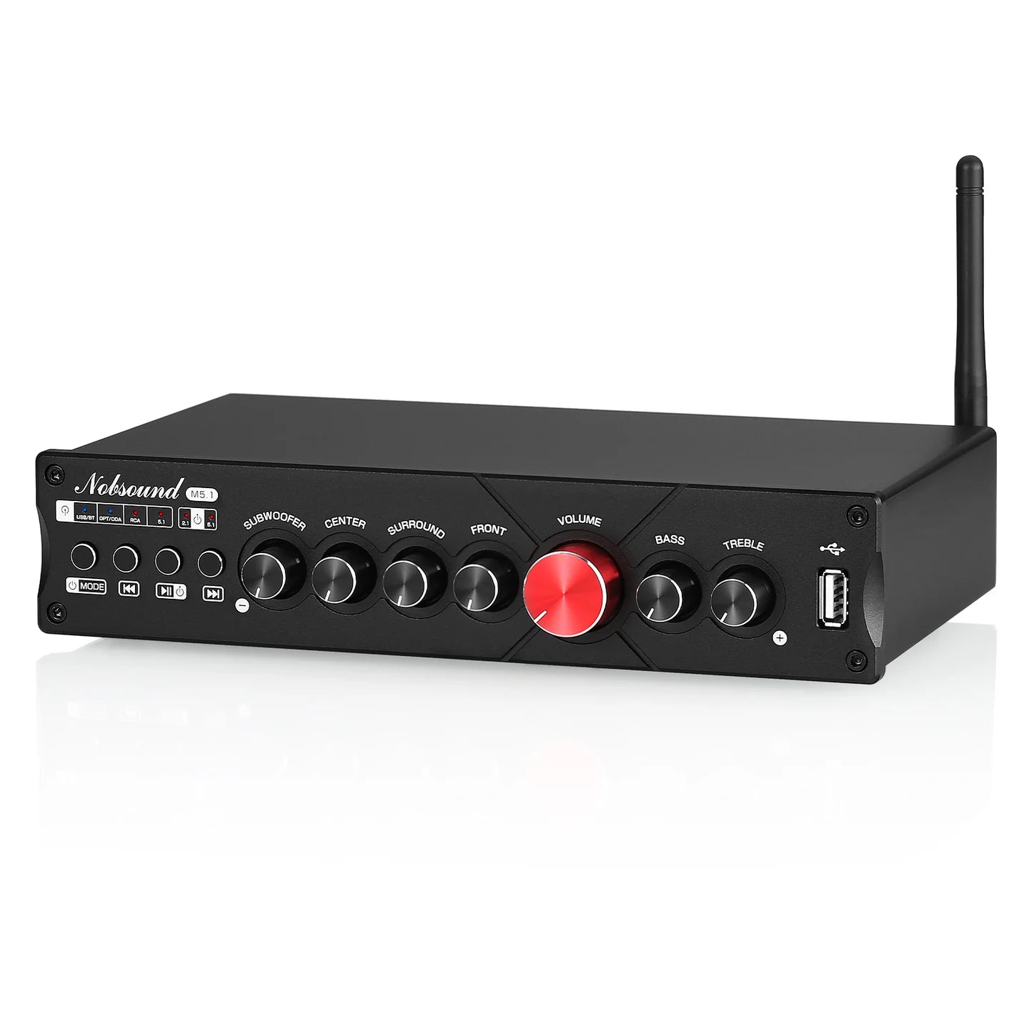 Nobsound HiFi 5.1 Channel Bluetooth Power Subwoofer Amplifier