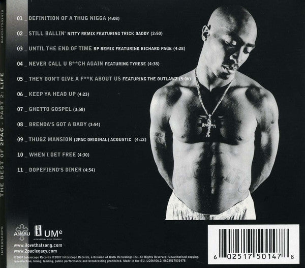2Pac – The Best Of 2Pac - Part 2: Life (Used) (Mint Condition) CD