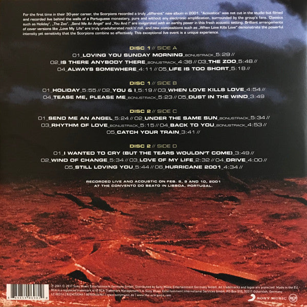 Scorpions - Acoustica - 2 Discs (Brand New) Vinyl