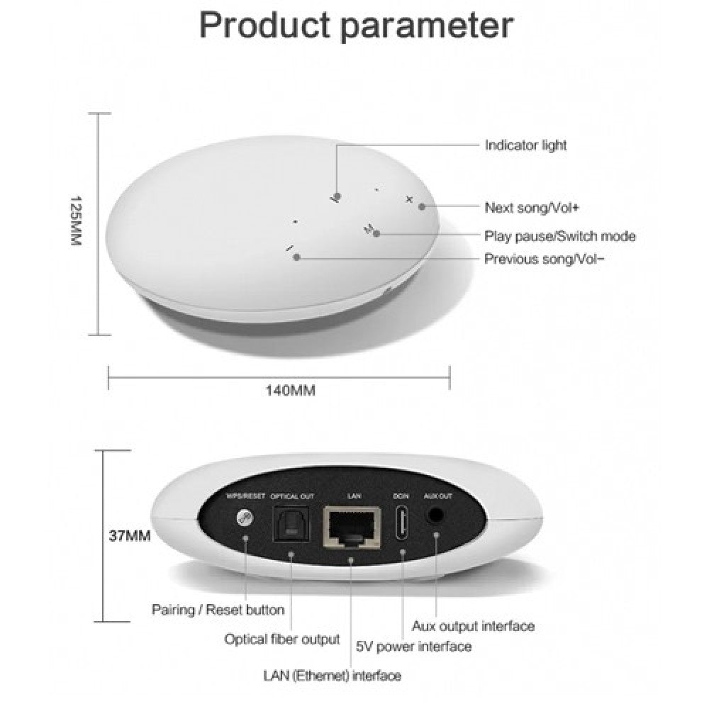 Cloudecho 5G WiFi Stereo Audio Box