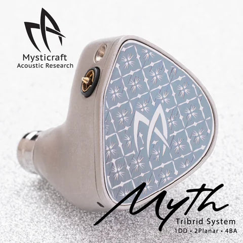 Mysticraft Acoustic Research Myth Tribrid System 1DD + 4BA + 2 MP IEM