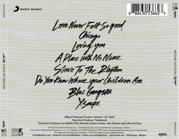 Michael Jackson – Xscape (Used) (Mint Condition) CD