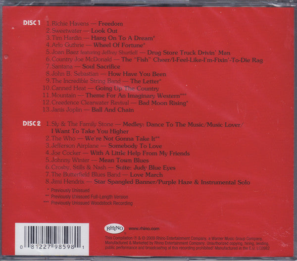Various – Woodstock 40 - 2 Disc (Used) (Mint Condition) CD
