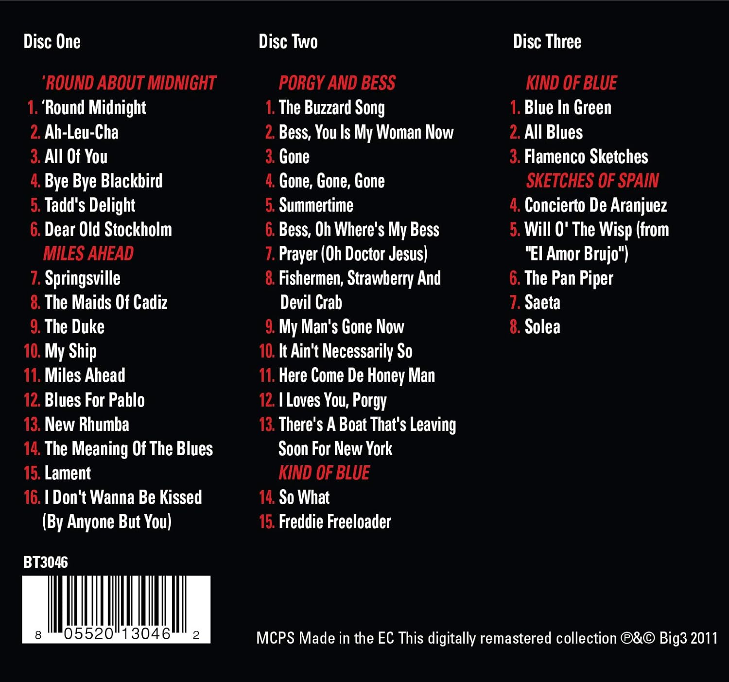 Miles Davis - 5 Essential Original Albums - 3 Discs (Used) (Mint Condition)