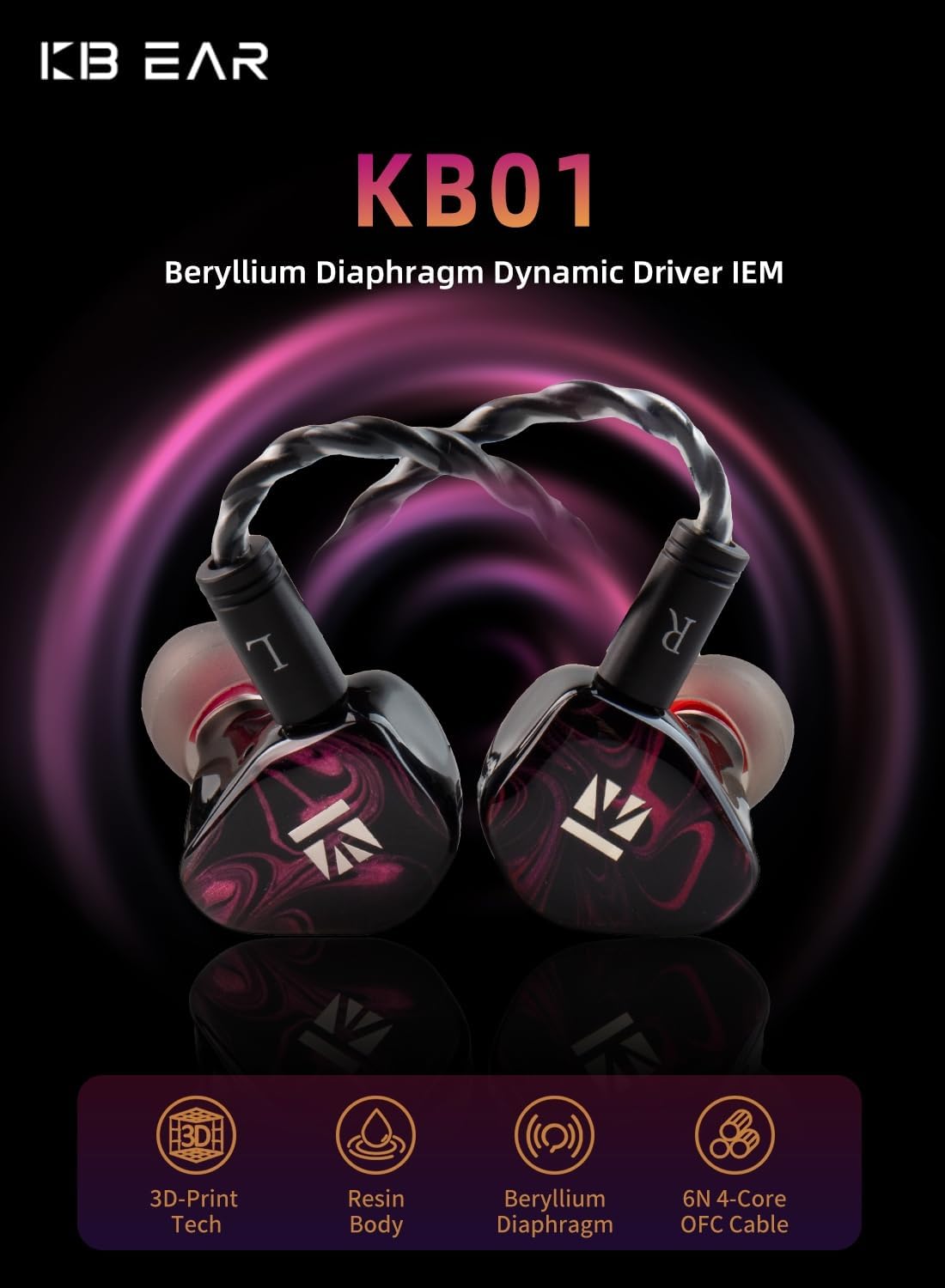 KBEAR KB01 Earphone