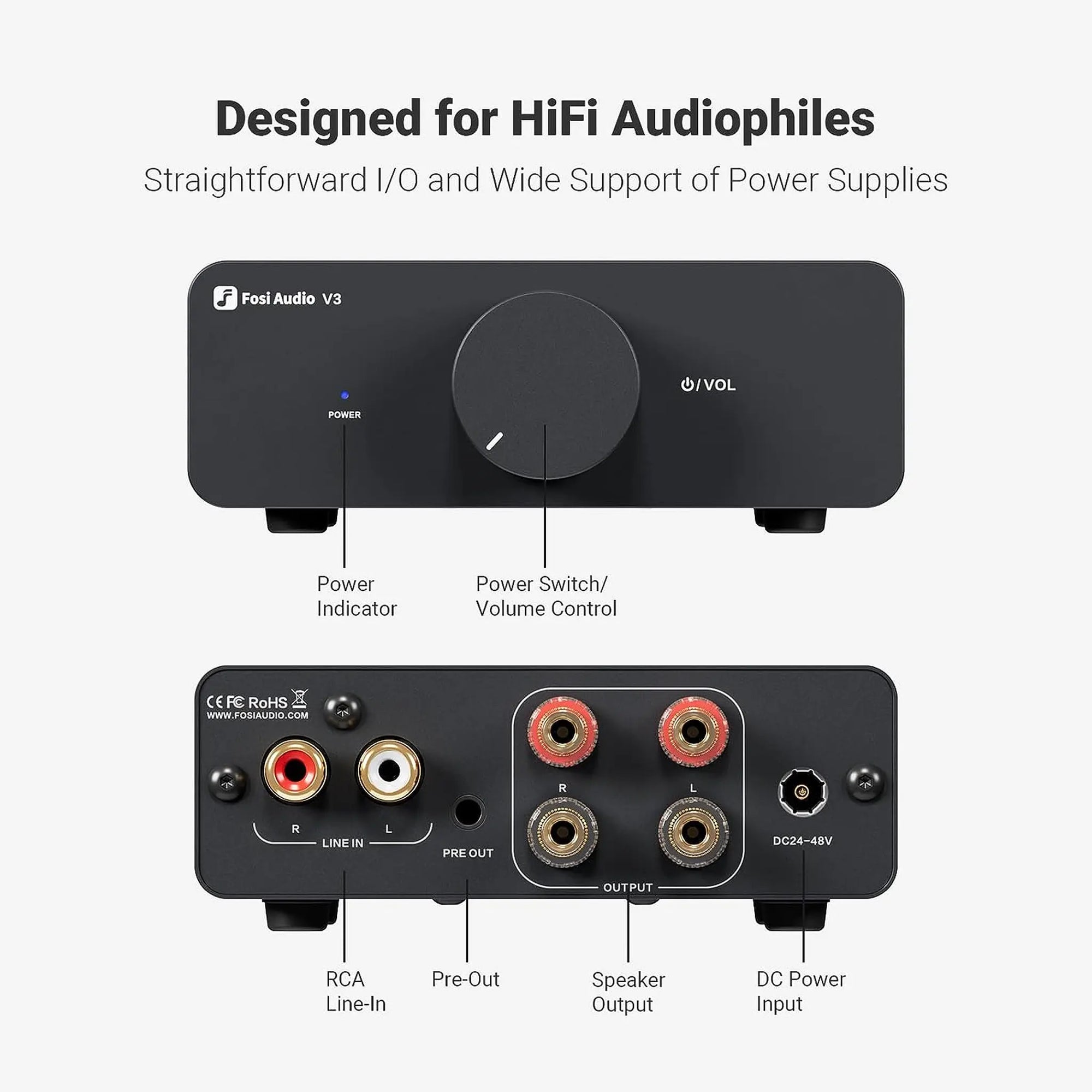 Fosi Audio V3 Integrated Amplifier