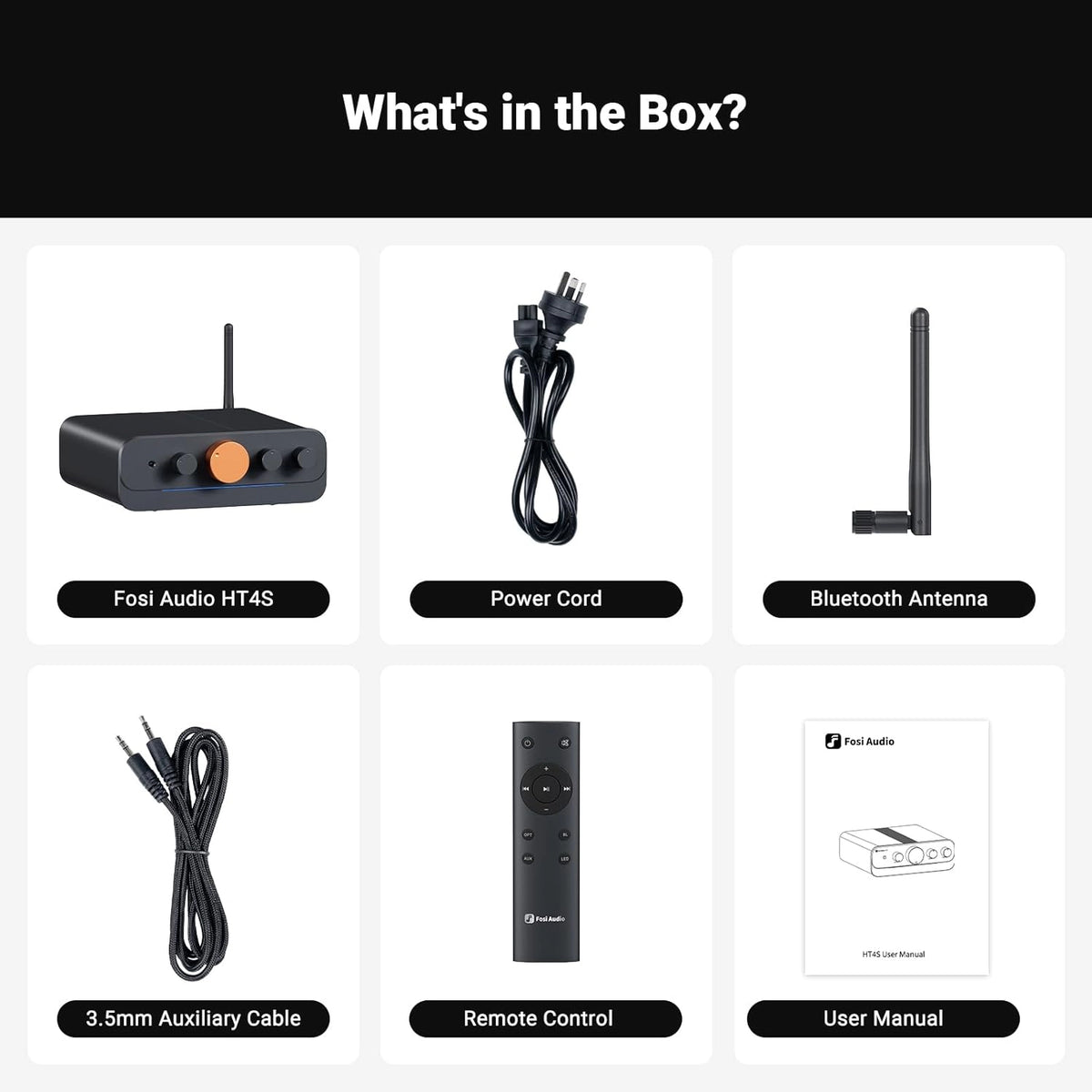 Fosi Audio HT4S Bluetooth Amplifier