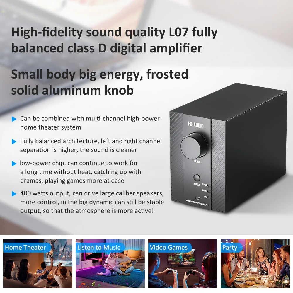 FX-Audio- L07 Stereo Class D Audio Amplifier