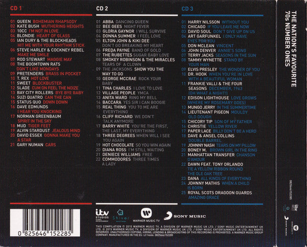 Various – The Nation's Favourite 70s Number Ones 3 Dics (Used) (Mint Condition) CD