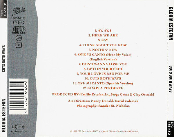 Gloria Estefan - Cuts Both Ways (Used) (Mint Condition) CD