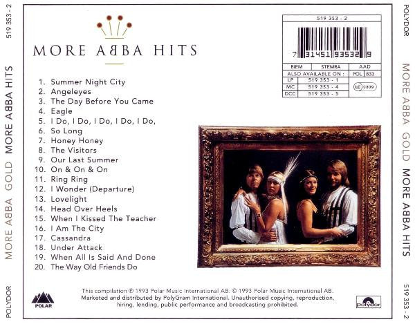 ABBA – More ABBA Gold (More ABBA Hits) (Used) (Mint Condition) CD