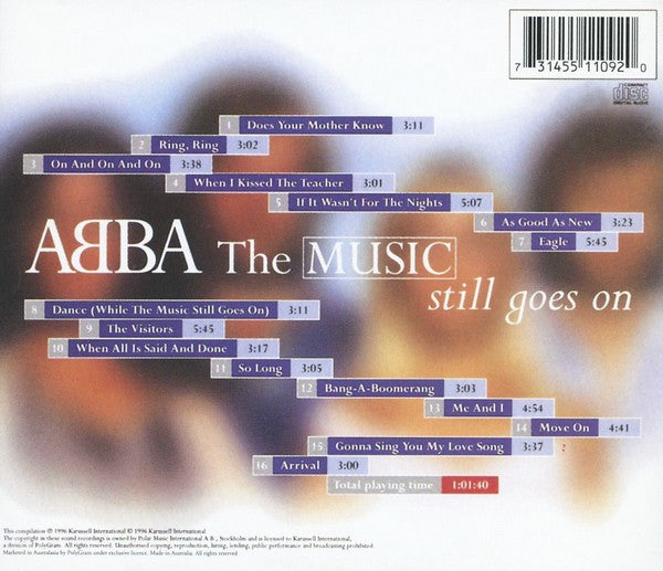 ABBA – The Music Still Goes On (Used) (Mint Condition) CD