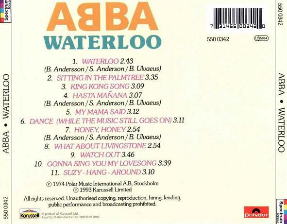 ABBA – Waterloo (Used) (Mint Condition) CD