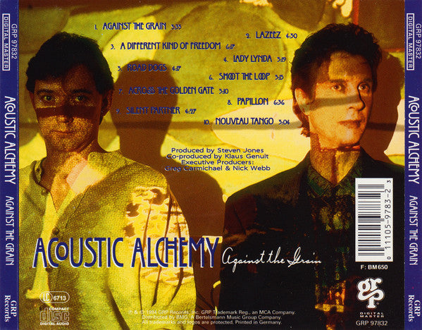 Acoustic Alchemy – Against The Grain (Used) (Mint Condition) CD