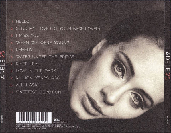 Adele ‎– 25 (Used) (Mint Condition)