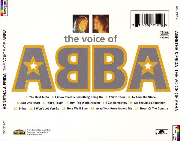 Agnetha* & Frida – The Voice Of ABBA (Used) (Mint Condition) CD