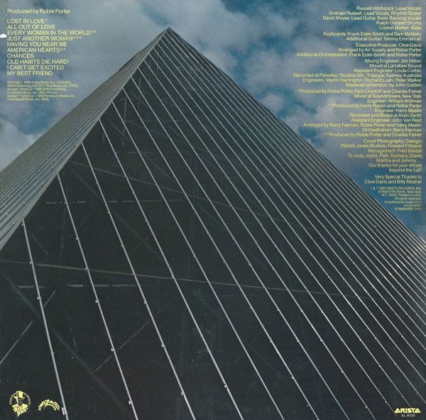 Air Supply - Lost In Love (Used) (Mint Condition) Vinyl