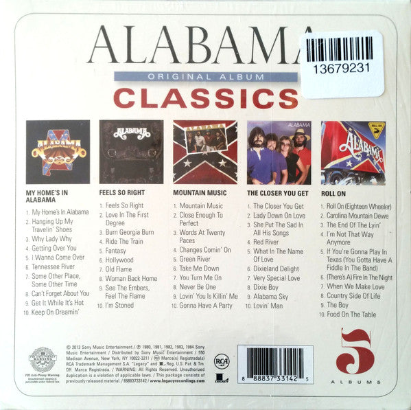 Alabama - Original Album Classics 5 Discs (Used) (Mint Condition) CD