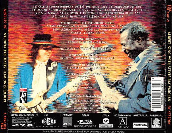Albert King With Stevie Ray Vaughan – In Session (Used) (Mint Condition) CD