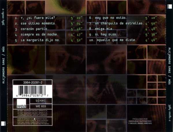 Alejandro Sanz – Más (Used) (Mint Condition) CD