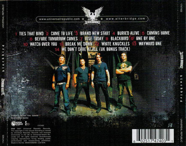 Alter Bridge – Blackbird (Used) (Mint Condition) CD
