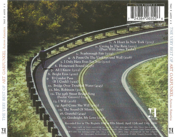Art Garfunkel – The Very Best Of Art Garfunkel (Across America) (Used) (Mint Condition) CD