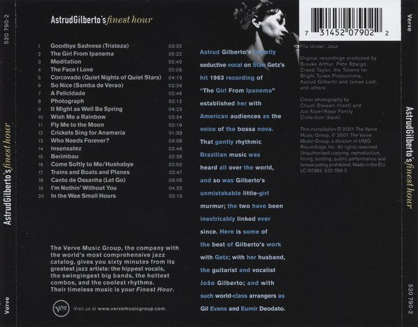 Astrud Gilberto – Astrud Gilberto's Finest Hour (Used) (Mint Condition) CD