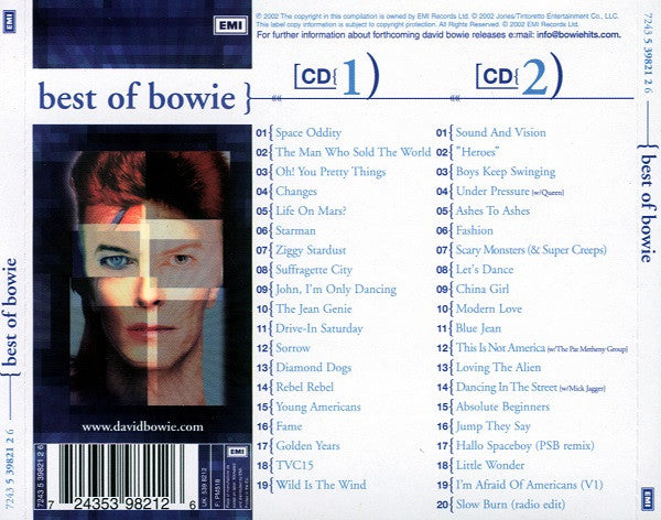 Bowie* – Best Of Bowie 2 Discs (Used) (Mint Condition)