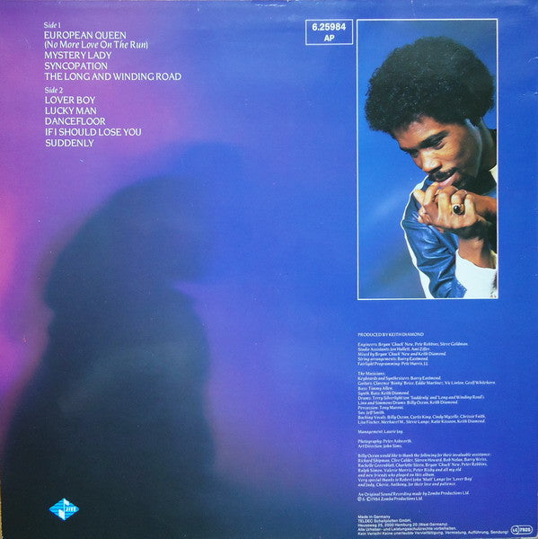 Billy Ocean – Suddenly (Used) (Mint Condition)