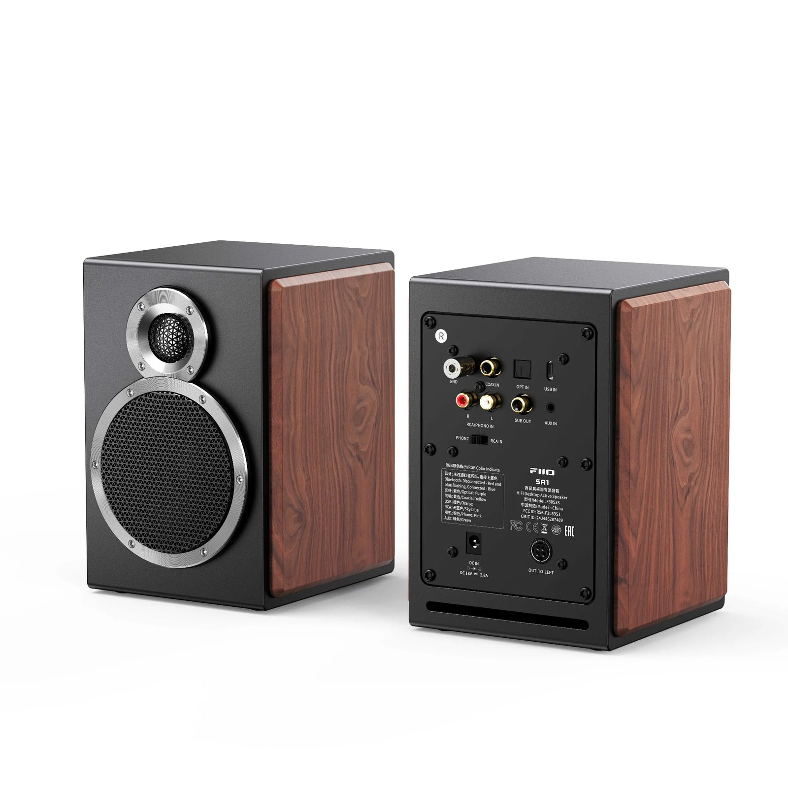 FiiO SA1 High-Fidelity Bluetooth Desktop Speakers