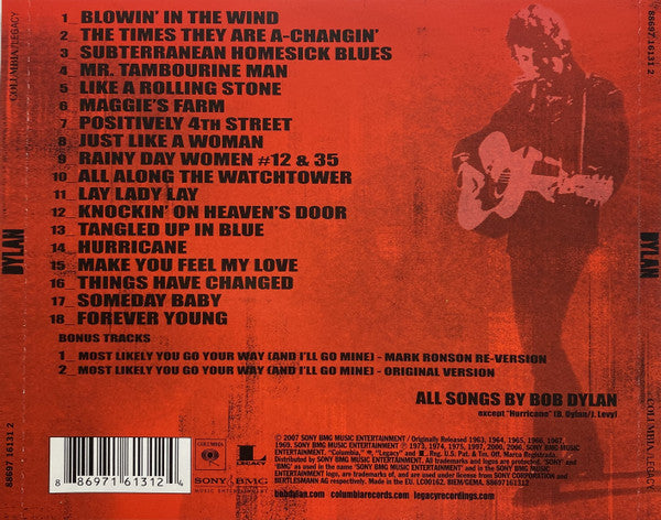 Bob Dylan – Dylan 2 Discs (Used) (Mint Condition) CD