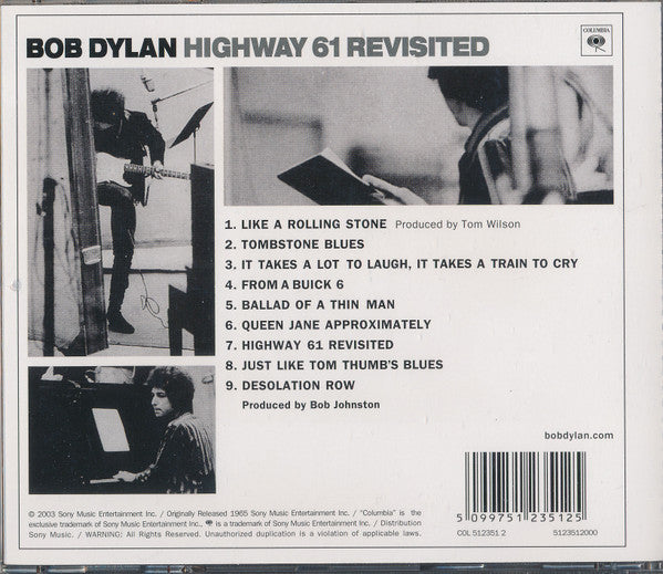 Bob Dylan - Highway 61 Revisited (Used) (Mint Condition)