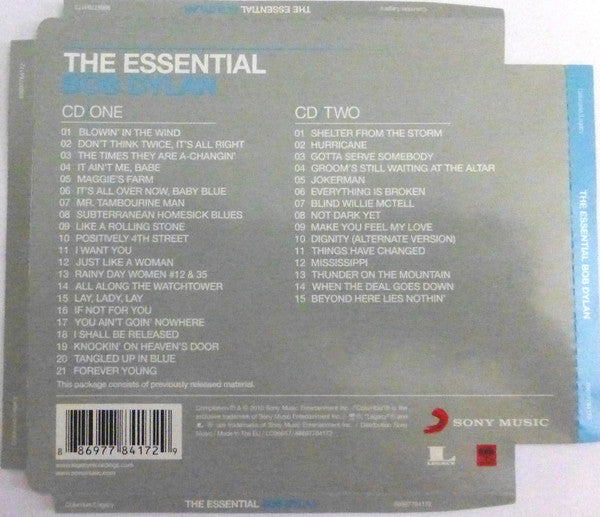 Bob Dylan – The Essential Bob Dylan - 2 Discs (Used) (Mint Condition)