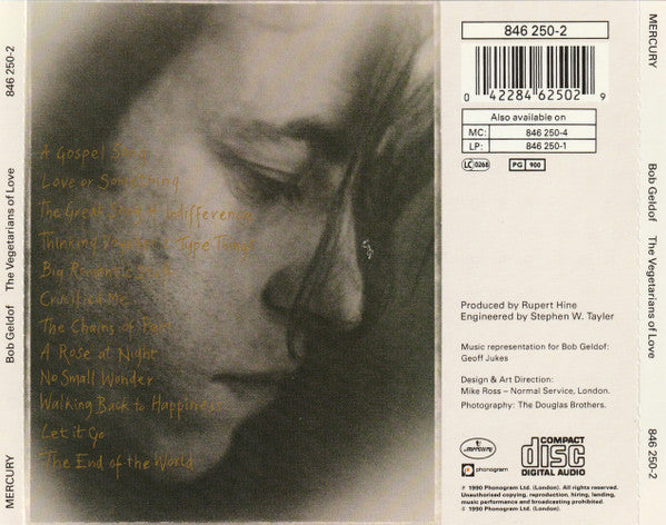 Bob Geldof – The Vegetarians Of Love (Used) (Mint Condition)