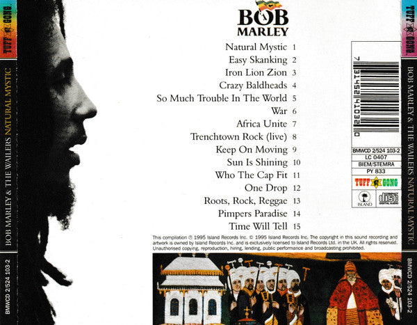 Bob Marley And The Wailers* – Natural Mystic (The Legend Lives On) (Used) (Mint Condition) CD