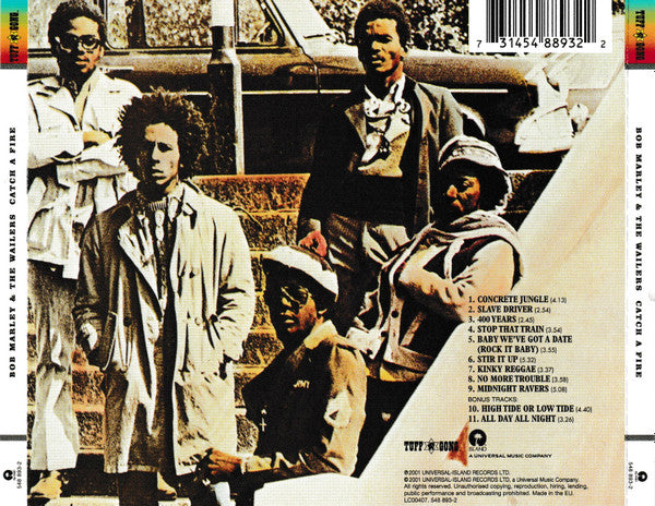 Bob Marley And The Wailers – Catch A Fire (Used) (Mint Condition) CD