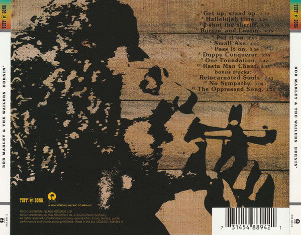 Bob Marley & The Wailers – Burnin' (Used) (Mint Condition) CD