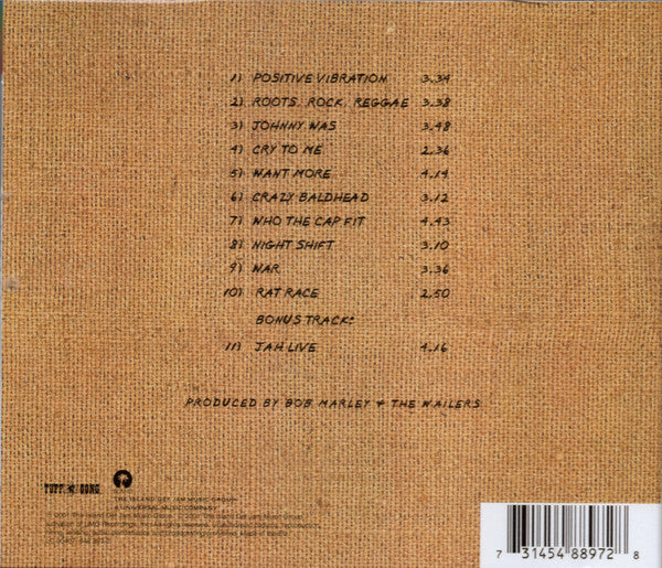 Bob Marley & The Wailers – Rastaman Vibration (Used) (Mint Condition) CD