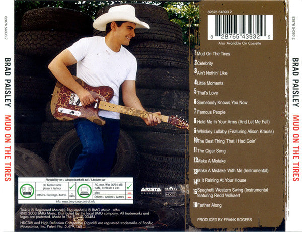 Brad Paisley – Mud On The Tires (Used) (Mint Condition) CD