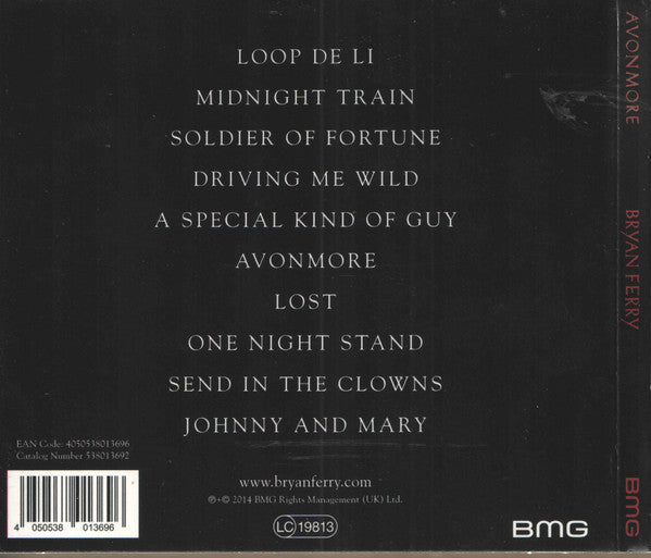 Bryan Ferry – Avonmore (Used) (Mint Condition) CD