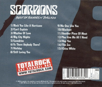 Scorpions - Best of Rockers 'N' Ballads (Used) (Mint Condition) CD