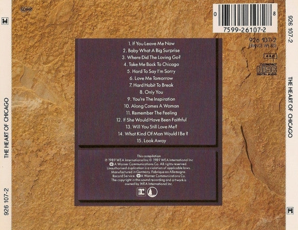 Chicago (2) – The Heart Of Chicago (Used) (Mint Condition) CD