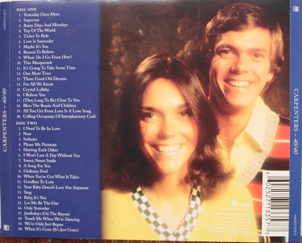 Carpenters – 40/40 (Used) (Mint Condition) CD