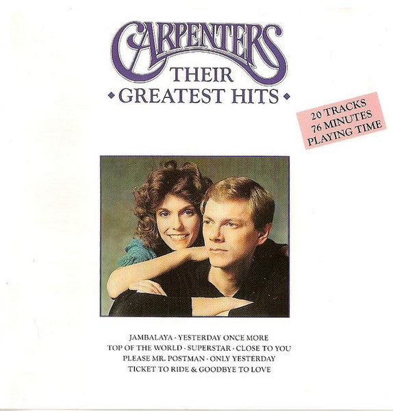 Carpenters – Their Greatest Hits (Used) (Mint Condition) CD