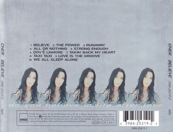 Cher – Believe (Used) (Mint Condition) CD