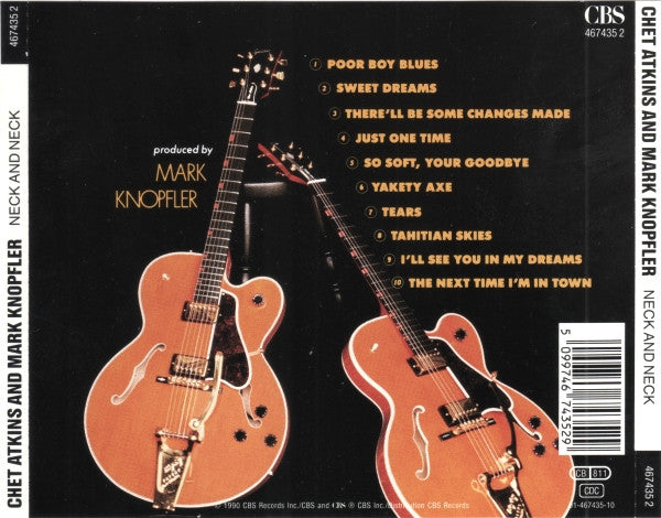 Chet Atkins And Mark Knopfler – Neck And Neck (Used) (Mint Condition) CD