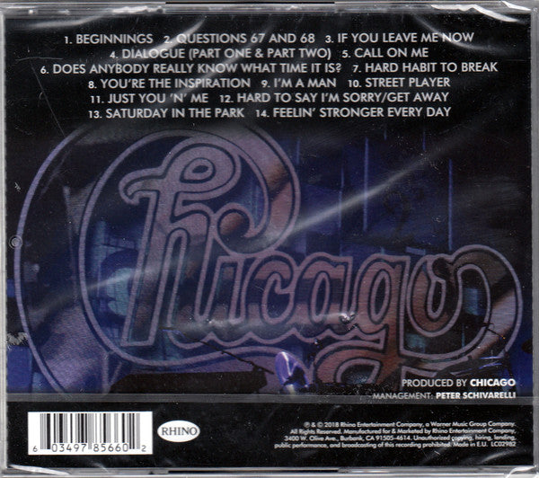 Chicago (2) – Greatest Hits Live (Used) (Mint Condition) CD