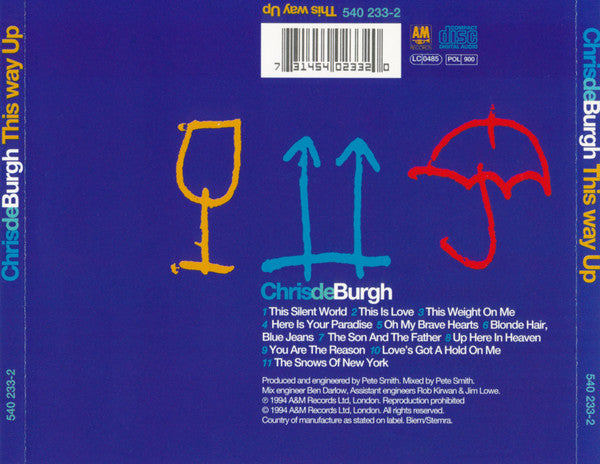 Chris De Burgh – This Way Up (Used) (Mint Condition) CD