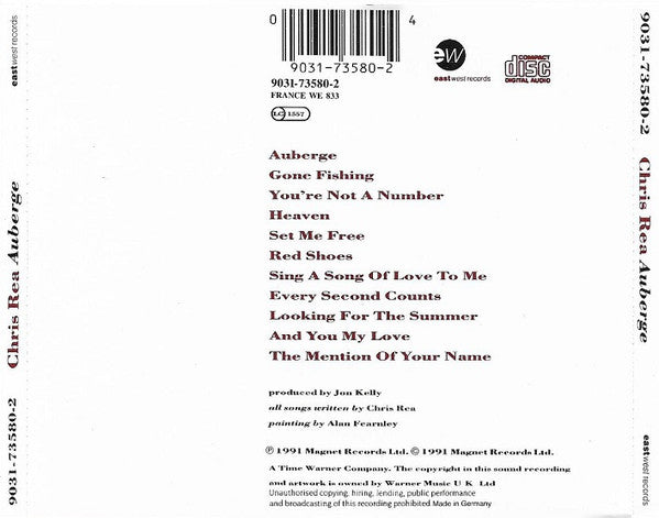 Chris Rea - Auberge (Used) (Mint Condition)